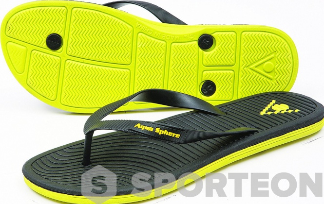 Pantoufles Aqua Sphere Hawaii Black/Yellow