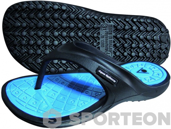 Pantoufles Aqua Sphere Tyre Junior Black/Light Blue