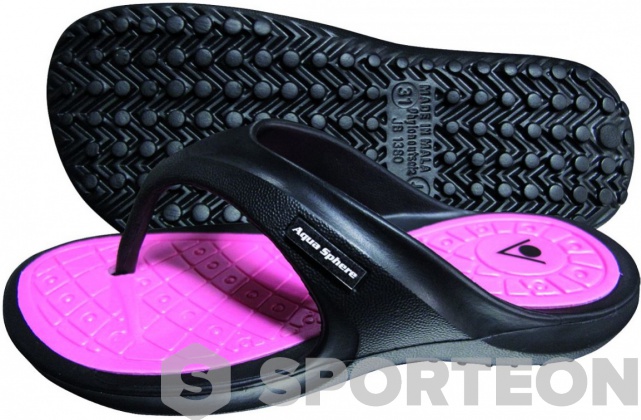 Pantoufles Aqua Sphere Tyre Junior Black/Pink