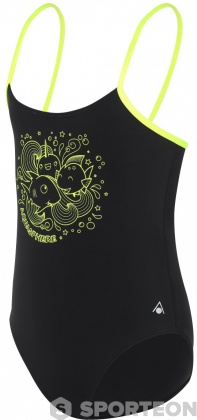 Maillots de bain fille Aqua Sphere Yumi Aqua First Girl Black/Bright Green