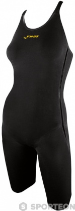 Maillots de bain compétition femme Finis Vapor Pro Open Back Kneeskin Black