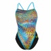 Maillots de bain femme Michael Phelps Snake Racing Back Multicolor/Black