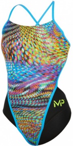 Maillots de bain femme Michael Phelps Snake Open Back Multicolor/Black