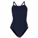 Maillots de bain femme Michael Phelps Solid Mid Back Navy