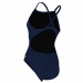 Maillots de bain femme Michael Phelps Solid Mid Back Navy