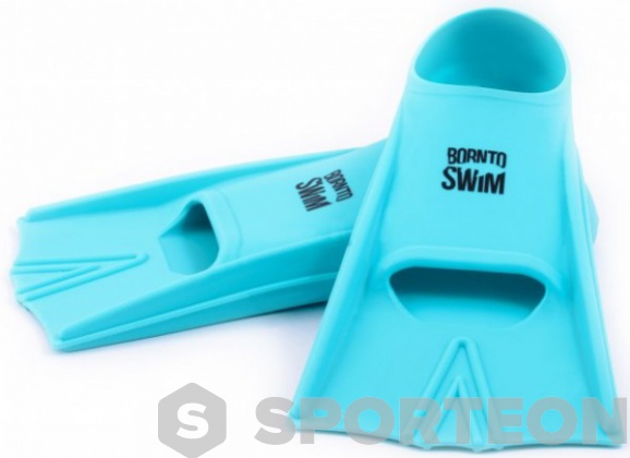 Palmes de natation BornToSwim Junior Short Fins Turquoise