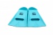 Palmes de natation BornToSwim Junior Short Fins Turquoise