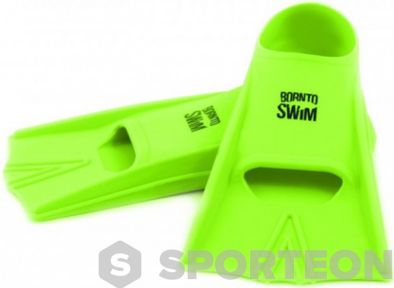 Palmes de natation BornToSwim Junior Short Fins Green