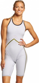 Maillots de bain compétition femme Finis Rival Open Back Kneeskin White