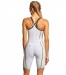 Maillots de bain compétition femme Finis Rival Closed Back Kneeskin White