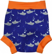 Maillots de bain bebe Splash About Happy Nappy Shark Orange