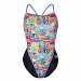 Maillots de bain femme Michael Phelps Riviera Racing Back Multicolor/Black