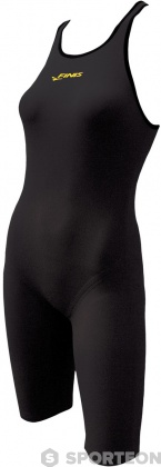 Maillots de bain femme Finis Fuse Open Back Kneeskin Black