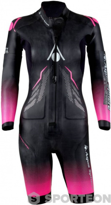 Combinaisons femme Aqua Sphere Aquaskin Swim-Run Limitless Shorty Women Black/Pink