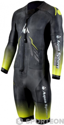 Combinaisons homme Aqua Sphere Aquaskin Swim-Run Limitless Shorty Men Black/Yellow