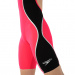 Maillots de bain compétition femme Speedo Fastskin LZR Pure Intent Openback Kneeskin Psycho Red/Black/Silver