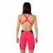 Maillots de bain compétition femme Speedo Fastskin LZR Pure Intent Openback Kneeskin Psycho Red/Black/Silver