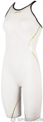 Maillots de bain compétition femme Finis Rival 2.0 Open Back Kneeskin White