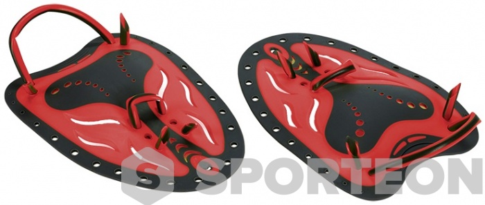 Plaquettes de natation Aquafeel Paddles Red/Black