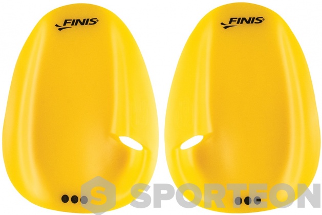 Plaquettes de natation Finis Agility Paddle Floating Yellow