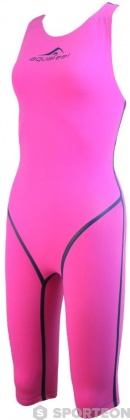 Maillots de bain compétition femme Aquafeel Neck To Knee Oxygen Racing Pink