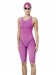 Maillots de bain compétition femme Aquafeel Neck To Knee Oxygen Racing Pink