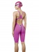 Maillots de bain compétition femme Aquafeel Neck To Knee Oxygen Racing Pink