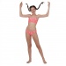 Maillots de bain fille Speedo DazzleGeo Allover X Back 2 Piece Girl Phoenix Red/Powder Blush