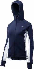 Sweatshirt pour femmes Tyr Female Victory Warm-Up Jacket Navy/White