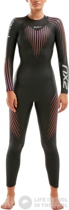 Combinaisons femme 2XU P:1 Propel Wetsuit Women Black/Sunset Ombre