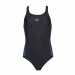 Maillots de bain fille Arena Stamp Swim Pro Back One Piece Junior Black/Turquoise