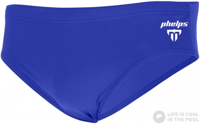 Maillots de bain homme Michael Phelps Solid Slip Royal Blue