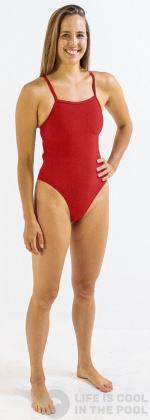 Maillots de bain femme Finis Skinback Solid Red