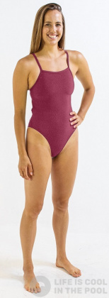 Maillots de bain femme Finis Skinback Solid Cabernet