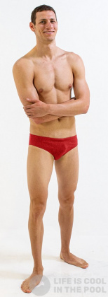 Maillots de bain homme Finis Brief Solid Red