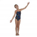 Maillots de bain fille Speedo Boom Logo Thinstrap Muscleback Girl Black/Neon Fire/Light Adriatic