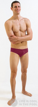 Maillots de bain homme Finis Brief Solid Cabernet