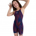 Maillots de bain fille Speedo Fastskin Endurance+ Openback Kneeskin Girl Black/Dragonfire Orange/Punchy Pink/Blue Flame