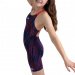 Maillots de bain fille Speedo Fastskin Endurance+ Openback Kneeskin Girl Black/Dragonfire Orange/Punchy Pink/Blue Flame