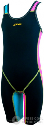 Maillots de bain femme Finis Fuse Open Back Kneeskin Junior Cotton Candy