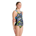 Maillots de bain fille Arena Playful Swim Pro Back One Piece Junior Black/Turquoise