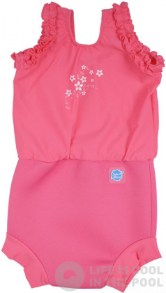 Maillots de bain bebe Splash About Happy Nappy Costume Pink Blossom