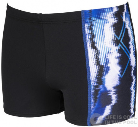 Maillots de bain homme Arena Infinite Stripe Short Black/Neon Blue/Multi