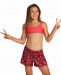 Maillots de bain fille Arena Allover Short Junior Hibiscus/Multi