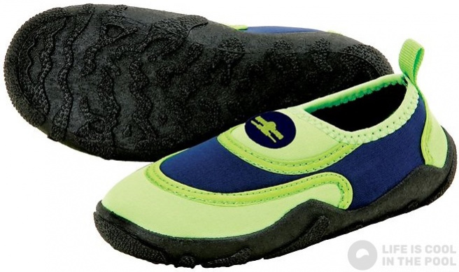 Chaussures aquatiques pour enfants Aqualung Beachwalker Kids Green/Navy Blue