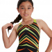 Maillots de bain fille Speedo Fastskin Endurance+ Openback Kneeskin Girl Black/Atomic Lime/Salso