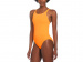 Maillots de bain femme Nike Hydrastrong Solid Fastback One Piece Bright Citrus