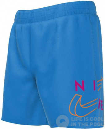 Shorts de bain garcon Nike Split Logo Lap 4 Boys Photo Blue Swimaholic