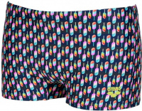 Maillots de bain homme Arena Men Swim Short Allover Asphalt/Multi