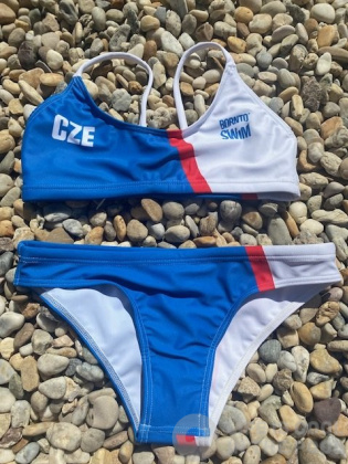 Maillot de bain deux pièces pour femmes BornToSwim CZE Bikini Blue